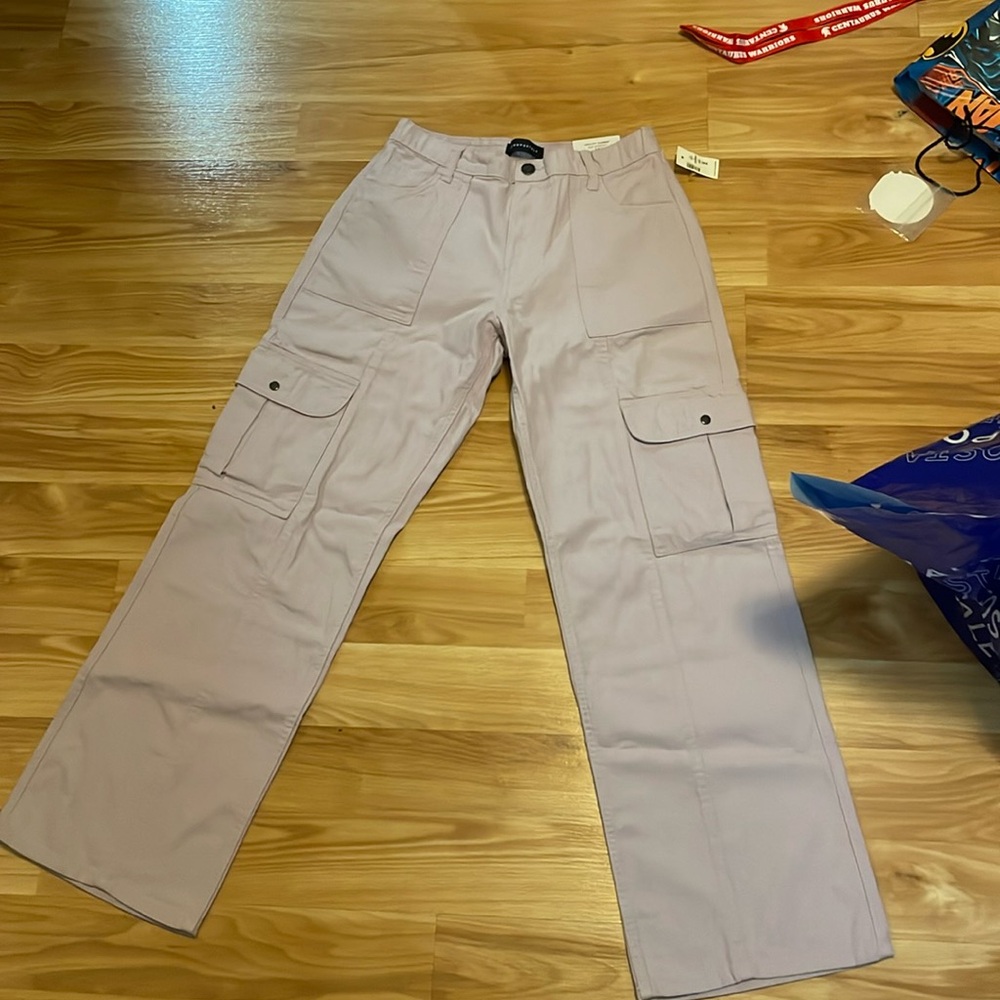 purple cargo pants